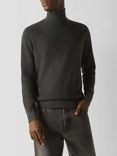 Zegna Men's Cashseta Turtleneck Sweater | Thumbnail 3 Zegna Men's Cashseta Turtleneck Sweater | Thumbnail 3