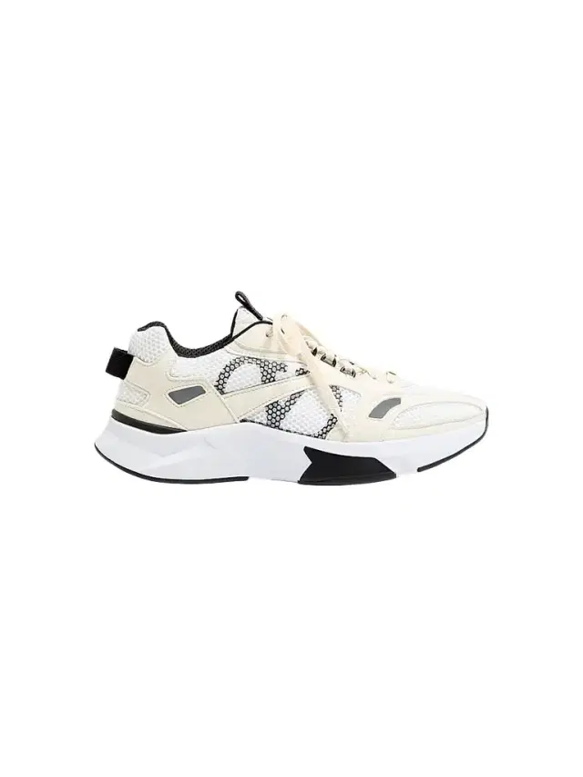 Valentino Garavani Men's Demivee Sneakers in Mesh Fabric with Suede Inserts
