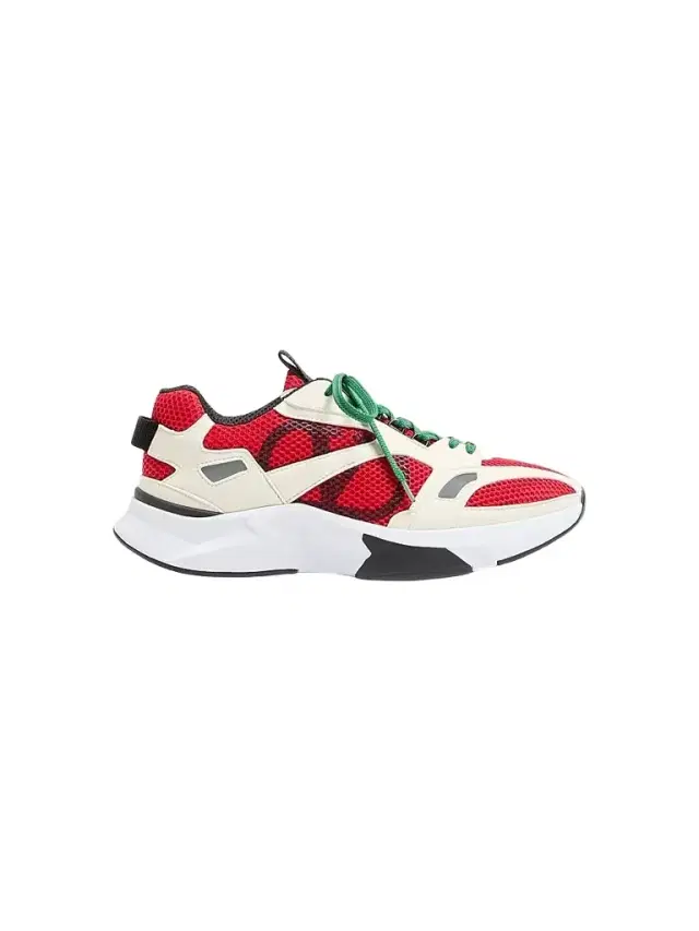Valentino Garavani Men's Demivee Sneakers in Mesh Fabric with Suede Inserts