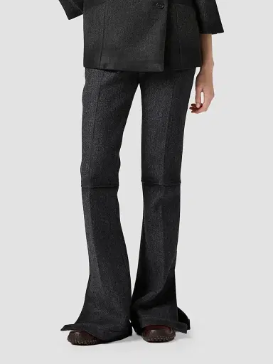 Miu Miu Women's Double Wool Pants | Thumbnail 3 Miu Miu Women's Double Wool Pants | Thumbnail 3