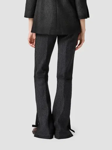Miu Miu Women's Double Wool Pants | Thumbnail 4 Miu Miu Women's Double Wool Pants | Thumbnail 4