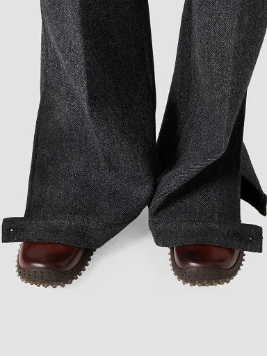 Miu Miu Women's Double Wool Pants | Thumbnail 6 Miu Miu Women's Double Wool Pants | Thumbnail 6