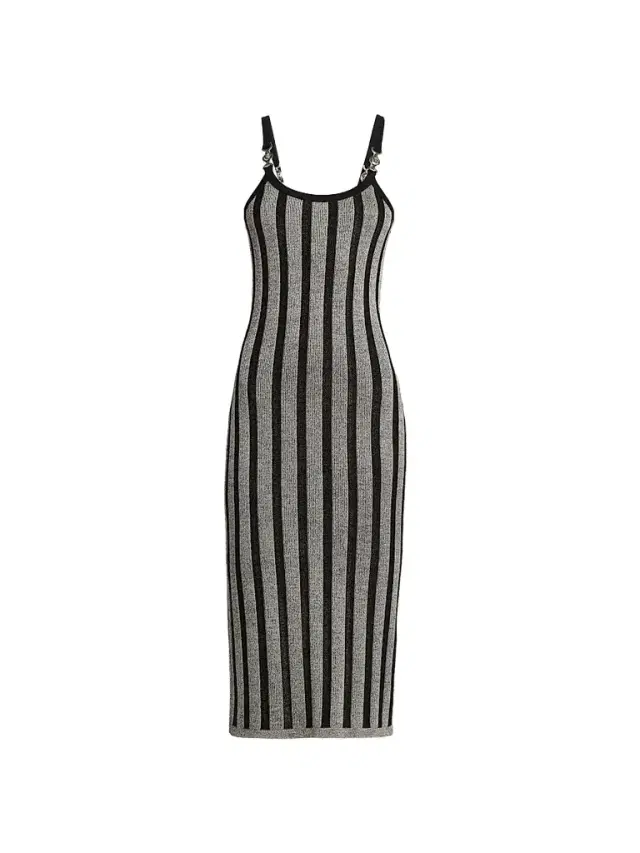Versace Women's Stripe Wool-Blend Midi Dress