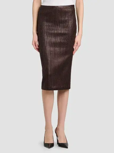Tom Ford Women's Leather Pencil Midi Skirt | Thumbnail 3 Tom Ford Women's Leather Pencil Midi Skirt | Thumbnail 3