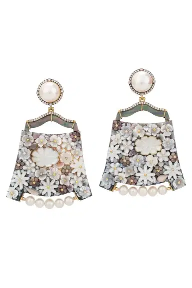 Silvia Furmanovich Diamond Shibayama Drop Earrings | Thumbnail 1