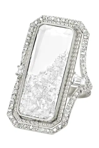 MORITZ GLIK Diamond Shaker Cocktail Ring | Thumbnail 1