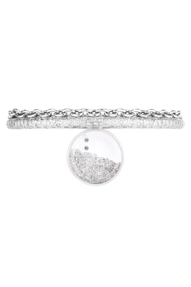 MORITZ GLIK Diamond Shaker Chain Cuff Bracelet