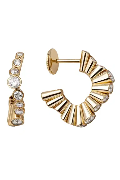 MAISON MARCELLE Diamond Serti Clos Earrings | Thumbnail 4