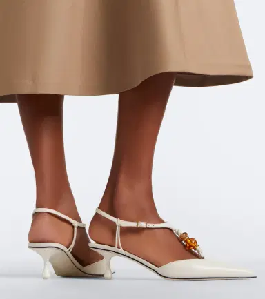 Jimmy Choo Embellished leather pumps | Thumbnail 3 Jimmy Choo Embellished leather pumps | Thumbnail 3
