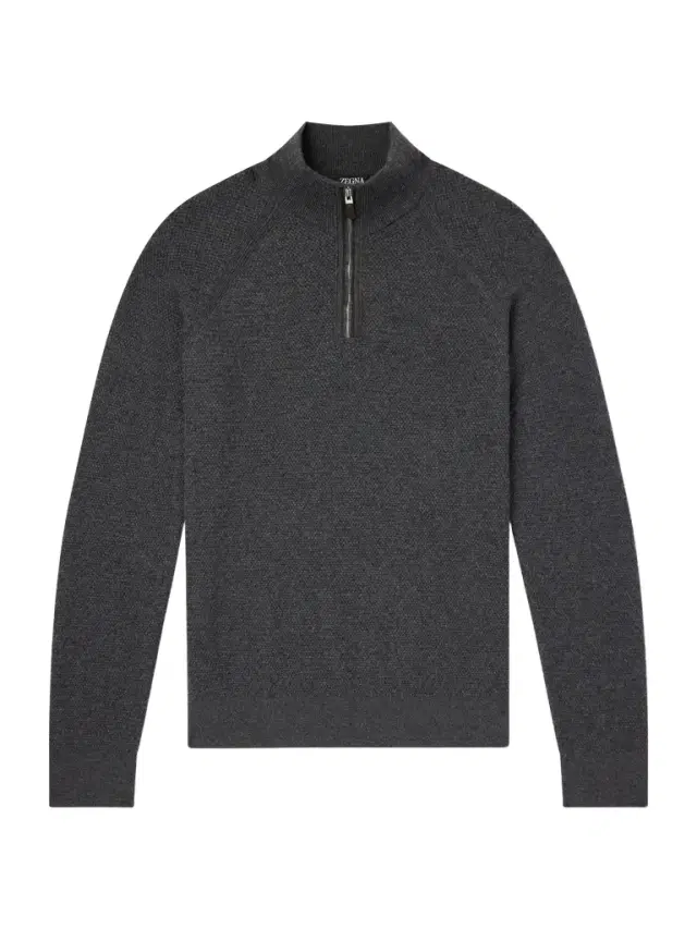 Zegna Oasi Cashmere Half-Zip Sweater - Men