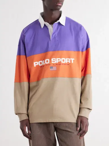 Polo Ralph Lauren Logo-Print Striped Cotton-Jersey Polo Shirt - Men | Thumbnail 3 Polo Ralph Lauren Logo-Print Striped Cotton-Jersey Polo Shirt - Men | Thumbnail 3