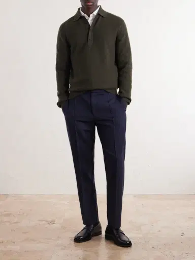 Zegna Oasi Cashmere Polo Shirt - Men | Thumbnail 2 Zegna Oasi Cashmere Polo Shirt - Men | Thumbnail 2