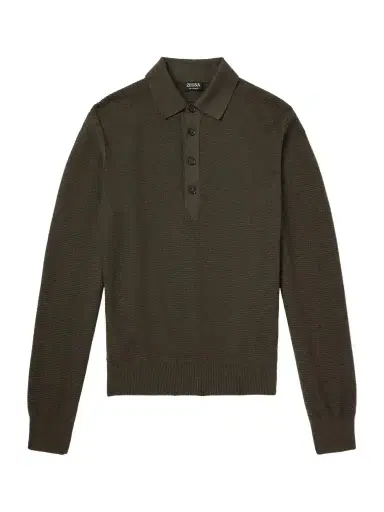 Zegna Oasi Cashmere Polo Shirt - Men | Thumbnail 1 Zegna Oasi Cashmere Polo Shirt - Men | Thumbnail 1