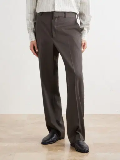 Auralee Straight-Leg Wool-Gabardine Trousers - Men | Thumbnail 3