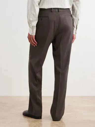 Auralee Straight-Leg Wool-Gabardine Trousers - Men | Thumbnail 4