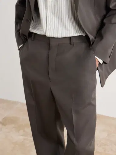 Auralee Straight-Leg Wool-Gabardine Trousers - Men | Thumbnail 6