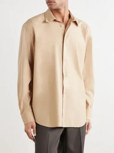 Auralee Finx Cotton-Poplin Shirt - Men | Thumbnail 3