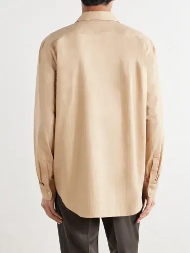 Auralee Finx Cotton-Poplin Shirt - Men | Thumbnail 4