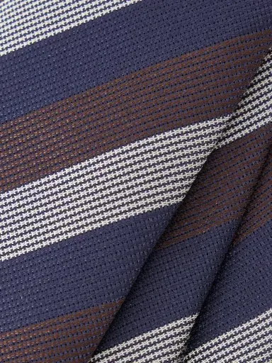 De Petrillo 8cm Striped Silk-Jacquard Tie - Men | Thumbnail 4