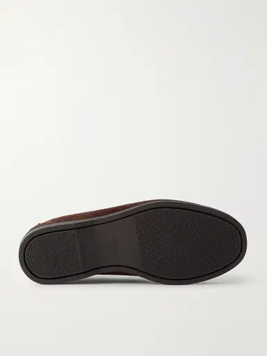 MORJAS Leather-Trimmed Suede Boat Shoes - Men | Thumbnail 3