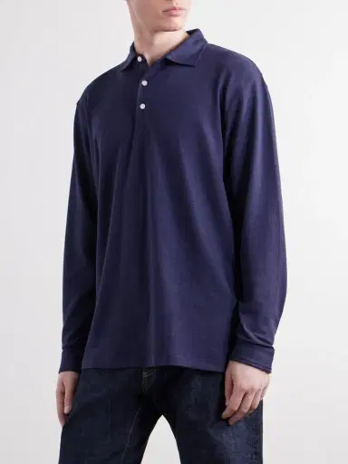 Peter Millar Herringbone Cotton-Blend Polo Shirt - Men | Thumbnail 3 Peter Millar Herringbone Cotton-Blend Polo Shirt - Men | Thumbnail 3