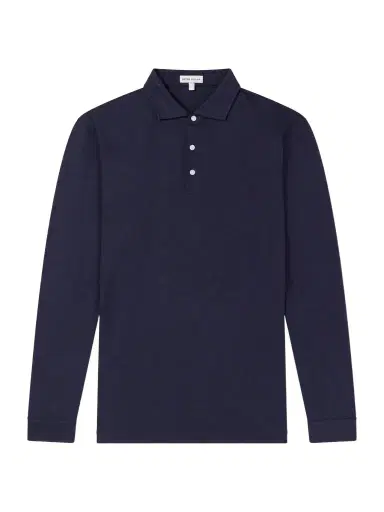 Peter Millar Herringbone Cotton-Blend Polo Shirt - Men | Thumbnail 1 Peter Millar Herringbone Cotton-Blend Polo Shirt - Men | Thumbnail 1