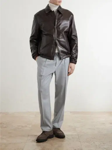 Canali Leather Jacket - Men | Thumbnail 2