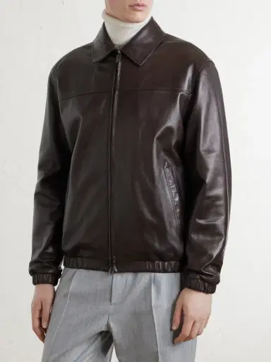 Canali Leather Jacket - Men | Thumbnail 3