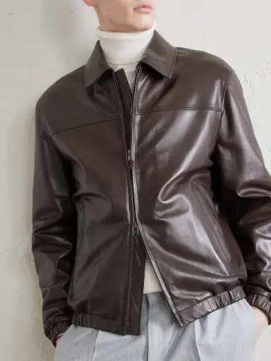 Canali Leather Jacket - Men | Thumbnail 5