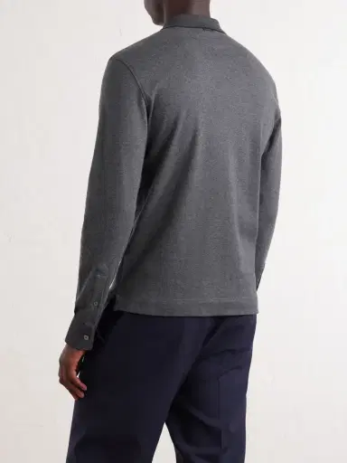 Zegna Cotton Polo Shirt - Men | Thumbnail 4 Zegna Cotton Polo Shirt - Men | Thumbnail 4