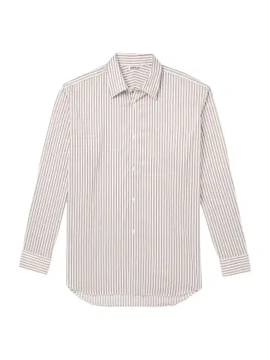 Auralee Striped Cotton and Silk-Blend Shirt - Men | Thumbnail 1