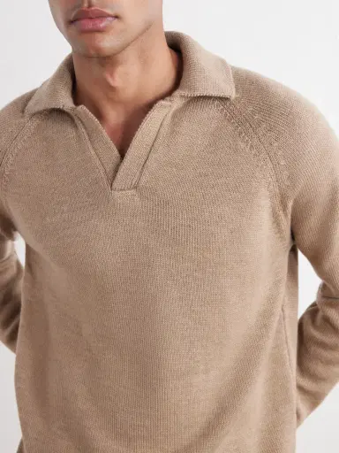 Slowear Zanone Slim-Fit Virgin Wool Polo Sweater - Men | Thumbnail 5