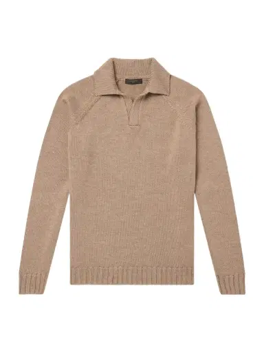 Slowear Zanone Slim-Fit Virgin Wool Polo Sweater - Men | Thumbnail 1