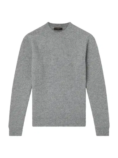 Slowear Zanone Slim-Fit Ribbed Wool Sweater - Men | Thumbnail 1
