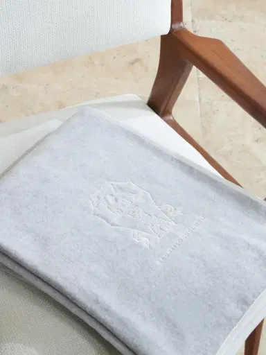 Brunello Cucinelli Logo-Embroidered Cotton-Terry Beach Towel - Men | Thumbnail 2 Brunello Cucinelli Logo-Embroidered Cotton-Terry Beach Towel - Men | Thumbnail 2