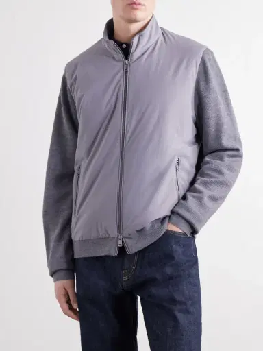 Peter Millar Solarspun Waffle Knit-Trimmed Shell Jacket - Men | Thumbnail 3