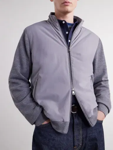 Peter Millar Solarspun Waffle Knit-Trimmed Shell Jacket - Men | Thumbnail 5