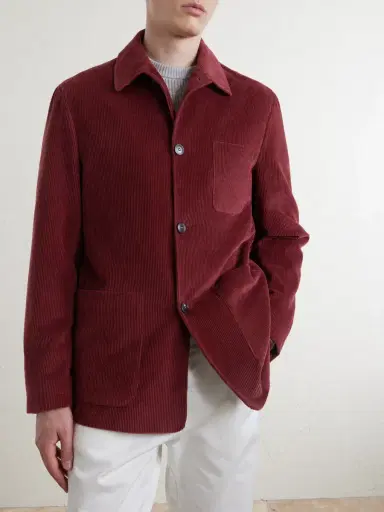 Canali Cotton-Corduroy Overshirt - Men | Thumbnail 3