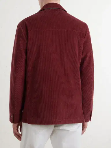 Canali Cotton-Corduroy Overshirt - Men | Thumbnail 4
