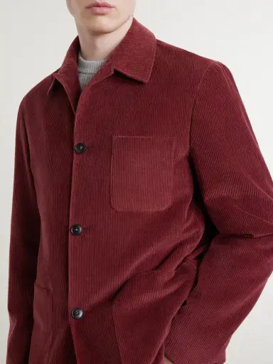 Canali Cotton-Corduroy Overshirt - Men | Thumbnail 5