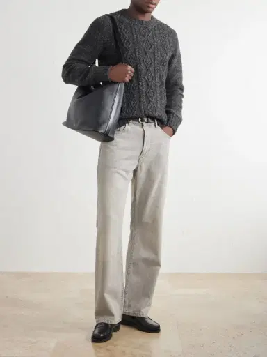 Inis Meáin Aran Cashmere Sweater - Men | Thumbnail 2