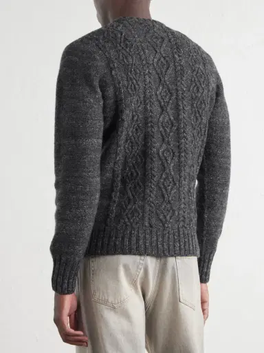Inis Meáin Aran Cashmere Sweater - Men | Thumbnail 4
