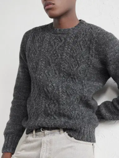 Inis Meáin Aran Cashmere Sweater - Men | Thumbnail 5