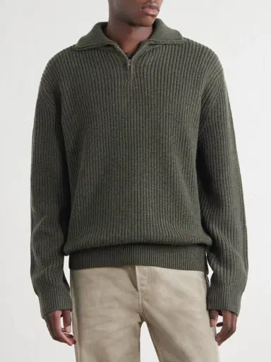 A.P.C. Virgin Wool Half-Zip Sweater - Men | Thumbnail 3
