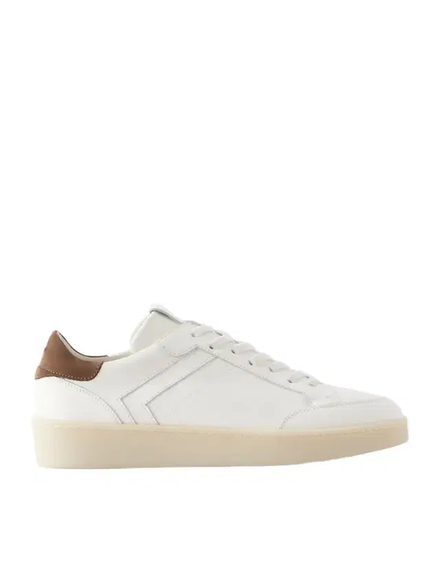 Canali Nuvola Nubuk-Trimmed Leather Sneakers - Men