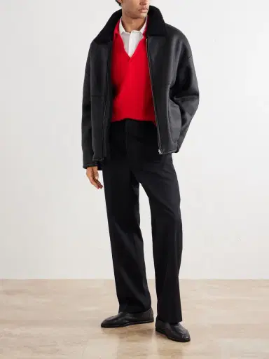Auralee Reversible Shearling Jacket - Men | Thumbnail 2