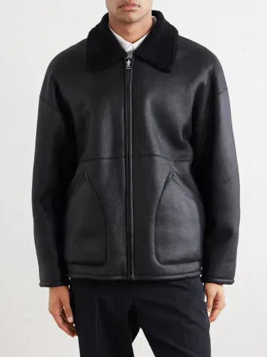 Auralee Reversible Shearling Jacket - Men | Thumbnail 3