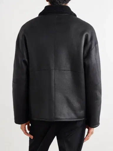 Auralee Reversible Shearling Jacket - Men | Thumbnail 4
