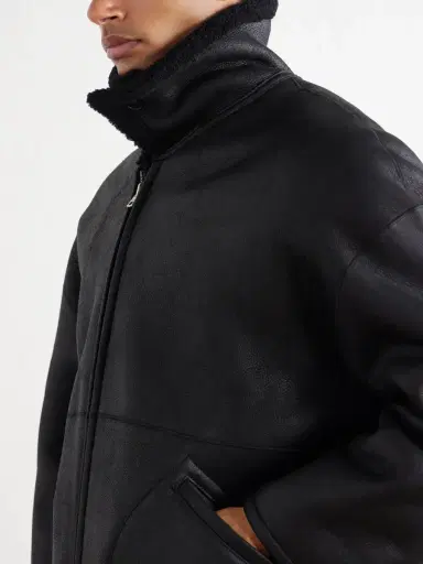 Auralee Reversible Shearling Jacket - Men | Thumbnail 5