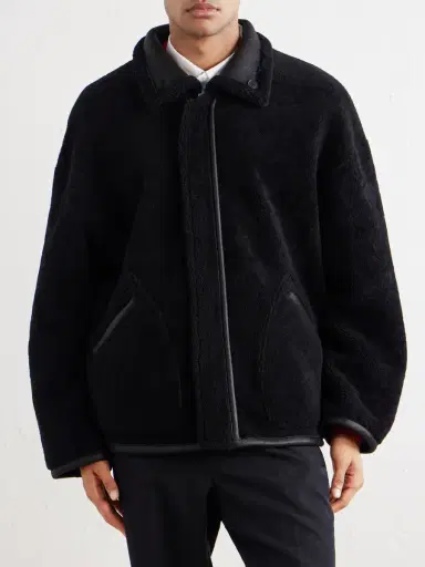 Auralee Reversible Shearling Jacket - Men | Thumbnail 6